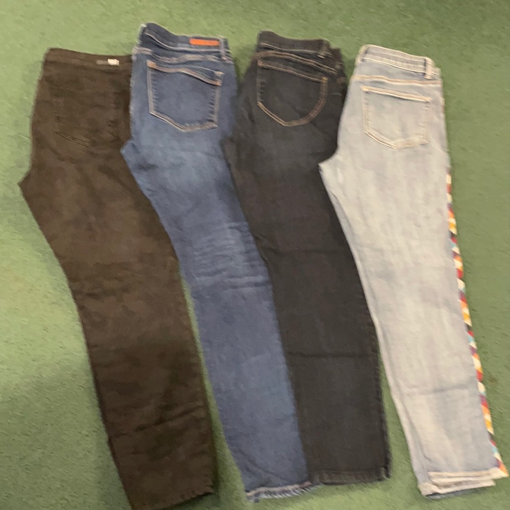Denim.  4 pairs of size 10